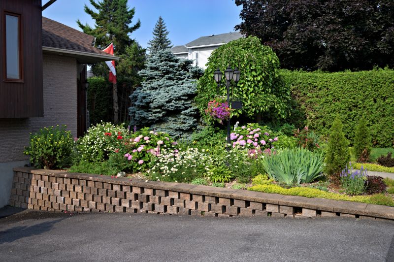 Retaining Wall with Plantings