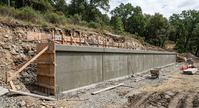 Retention Wall Construction in Volusia County, FL
